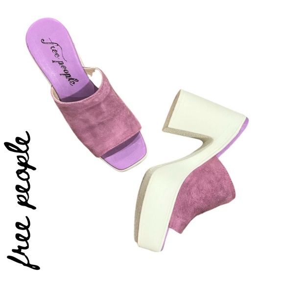 Free People Shoes - Free People chunky heel platform shoes